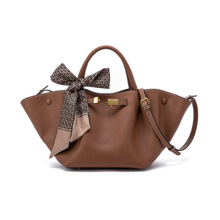 Wing Cowhide Leather Tote Handbag