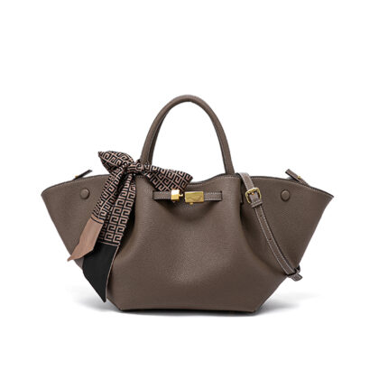 Wing Cowhide Leather Tote Handbag